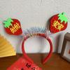Cartoon Snake Year Headband Red Hairband Festive New Year Headwear  Party Decoration