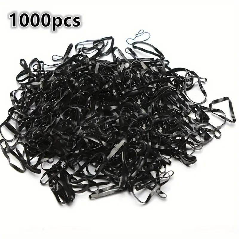 

1000 шт. Прозрачные эластичные резинки для волос Мини резинки для волос Плетеные хвостики Резинки для волос Женские аксессуары для волос белый