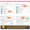 Tiktok BT Smart Scrolling Ring Remote Page Turner with Cell Phone Stands Wireless Camera Shutter Selfie Button - for iPhone iPad Android (Black)