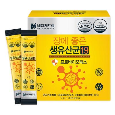 Nature Dream Live Lactic Acid Bacteria 19, Which Is Good for the Intestines, 30p, 60g, 1 Unit