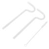 Glass Straws Set Reusable Long Flute Shape Drinking Straws Glass Set with Cleaning Brush