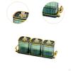 Candy Dishes with Lids, Divided Serving Dishes, Seasoning Box Set for Dried Fruit Nut Holiday
