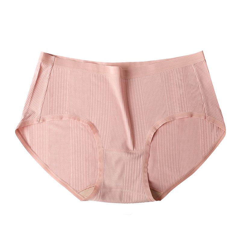 Japanese Thread High Elastic Underwear Comfortable Mid Waist Underwear Antibacterial Women's Underwear Fashionable Triangle Pants