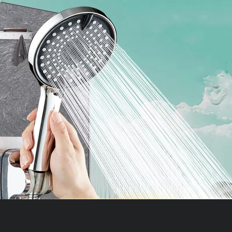 ZHIYAN High Pressure Handheld Shower Head Luxury Modern Chrome Look Bathroom Shower Head Plastic