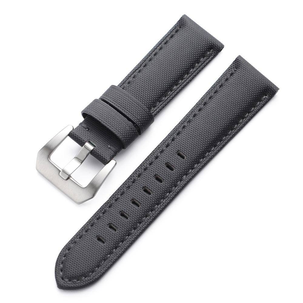 Waterproof Sailcloth Watch Band Premium Nylon Strap 20mm 22mm 24mm 26mm Durable Nylon Bracelet for Men Women Watch  Accessories