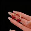 Heart-Shaped Rhinestone Bow Earrings: Elegant & Fashionable Skin-Brightening Accessories for Women