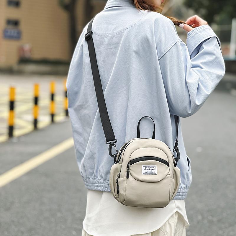 Nylon Bag Men's Multi-Pocket Shoulder Bag Women's Lightweight Crossbody Bag