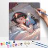 Disney Digital Oil Painting Snow White Sleeping Princess Art Handmade Diy Gift Home Decoration