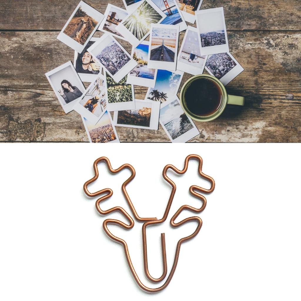 100Pcs Cute Paper Clips Retro Christmas Style Exquisite Color Wide Application Kids Paper Clips for