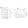 Kisigim Bread Case, Bread Display Box, Large Capacity, Removable Dividers, Dustproof, 4 Adjustable Layers, Food Cover, Display and Store Bread, Cakes,