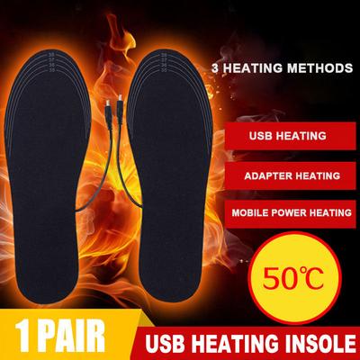 Heated Insoles Rechargeable Electric Shoes Heater Foot Available For Men And Women Warmer For Winter Outdoor Usb Heating