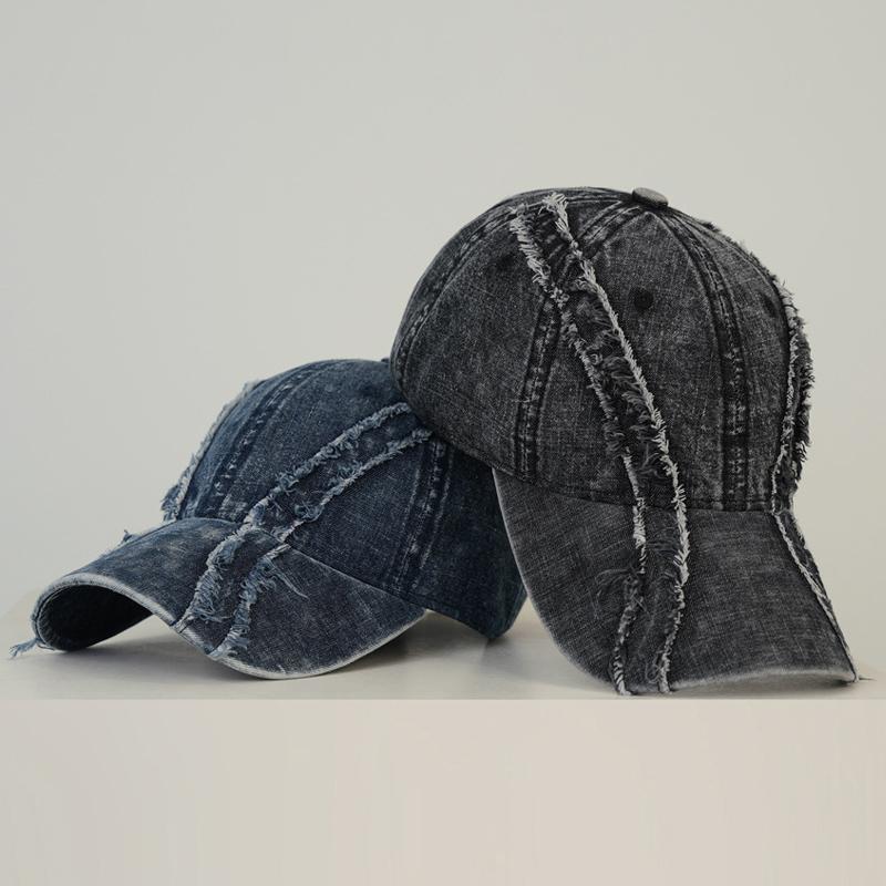 Vintage Soft Top Sunshade Baseball Cap Unisex Spring Summer Denim Cap
