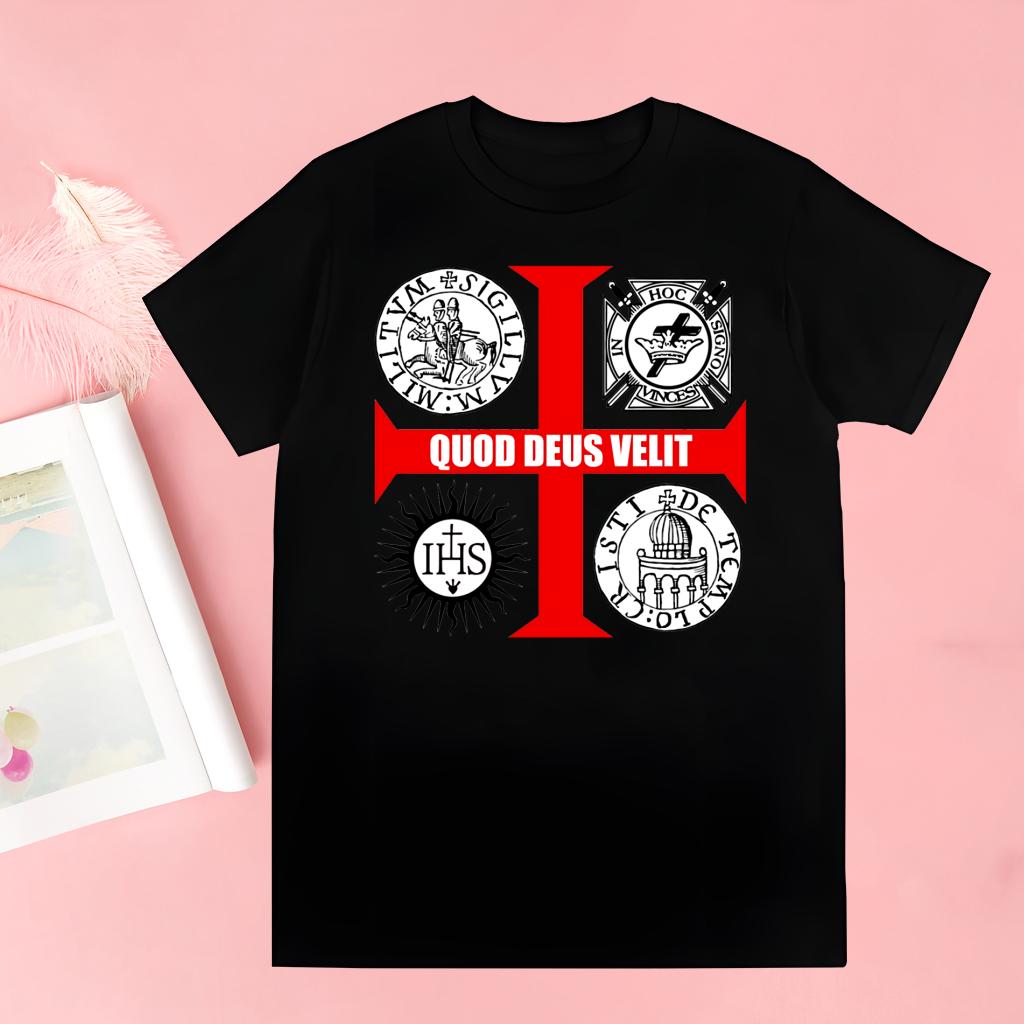 Medieval Knights Templar T Shirts print O-Neck Short Sleeve Regular Mens Heigh Quality Men Hip-Hop t Shirt