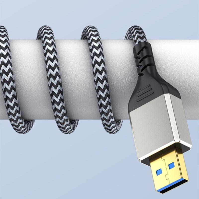 Portable USB3.0 Extension Cable 5Gbps Data Transmission Male to Female Extender Cord Data Transfer Wire Line 0.5-5m