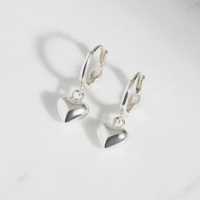 [Promi-Schmuck] 925 Silber More Love One-Touch Ring-Ohrringe W