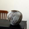 French Retro Wabi-Sabi Style High-End Ceramic Vase Jingdezhen Pot Living/Dining/Bedroom/Office Flower Arrangement Decor Dried