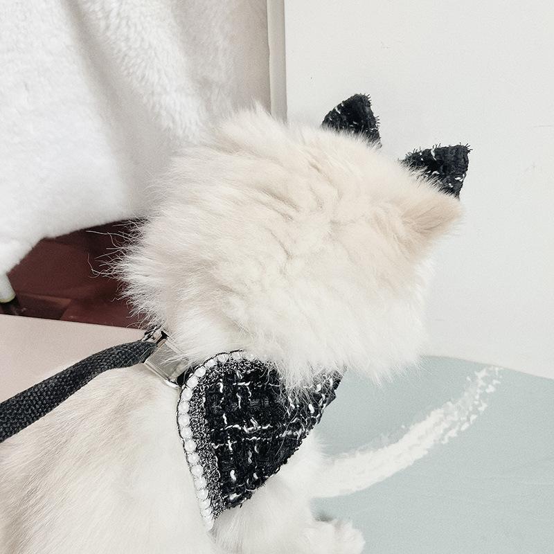 Dog Princess dress Chest Strap Pet Supplies Yorkshire Leash Dog Harness No Head Bow