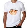 Kawaii Sloth Watercolor Tshirt Outdoor Sports Lightweight Tee