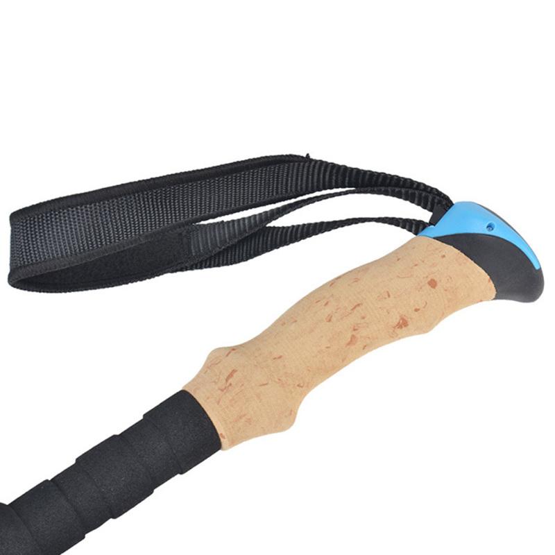 Trekking Pole Handle 5-section Folding Walking Sticks Canes Trekking Poles Alpenstock Hssiking