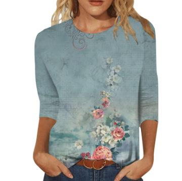 

Fashion Long Sleeve T-Shirt 3D Print Tee 2XL