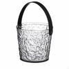 Acrylic Portable Ice Bucket for Bar KTV Picnic Chilled Beer and Fruit Tea Black