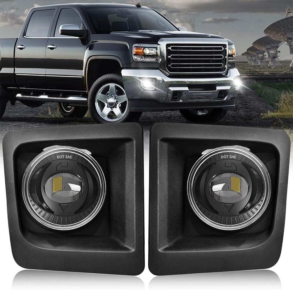 

LED Fog Lights for GMC Sierra 1500 2014-2015 Bumper Driving LED Fog Lamp Assembly Replacement Fog Light Kit белый