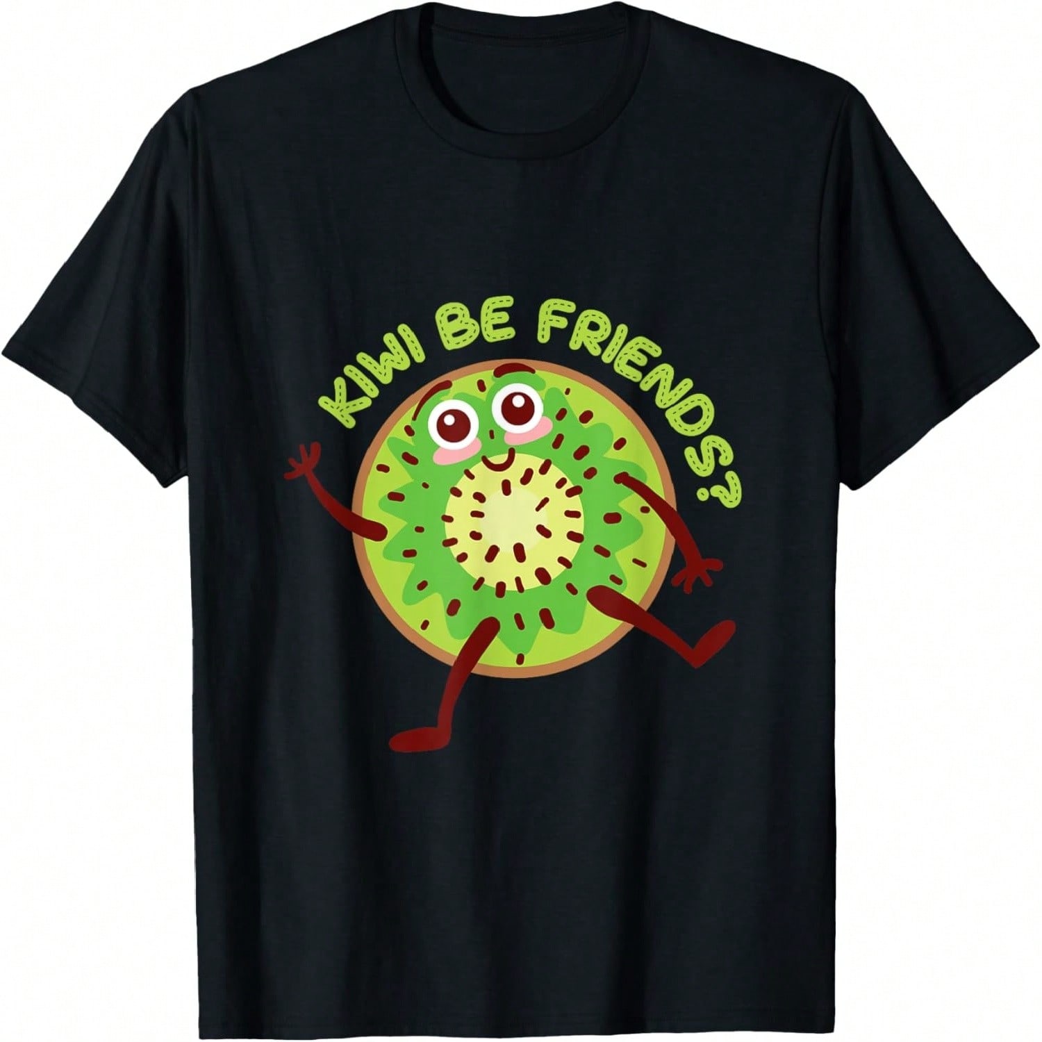 Kiwi Print With Landscape - Cute Kiwi Bird T-Shirt S разноцветный