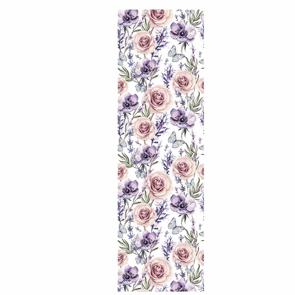 Watercolor Lavender Rose Peel and Stick Wallpaper Purple Floral Self-Adhesive Removable Wall Papers for Home Bedroom Walls Decor