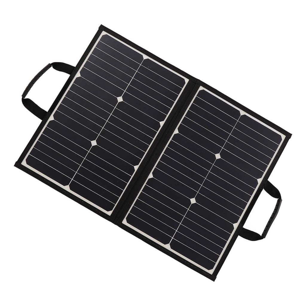 60W Portable Foldable Solar Panel Dual USB Ports Monocrystalline Silicon Solar Charger Kit