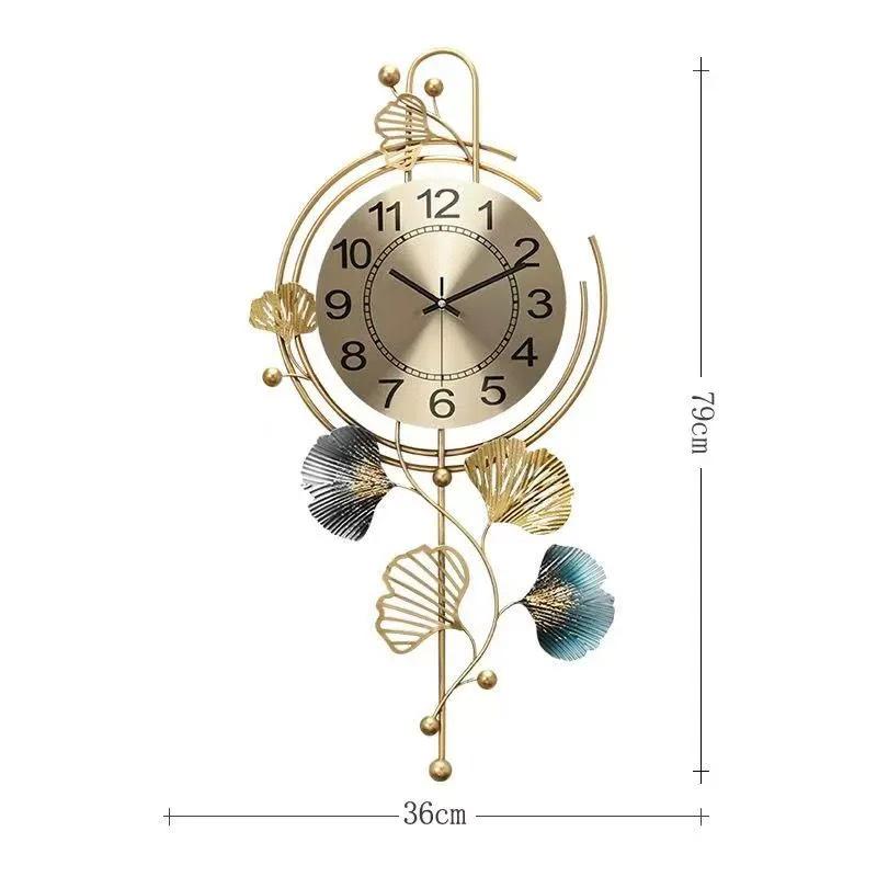 Chinese Style Retro Wall Clock with Silent Sweep Movement