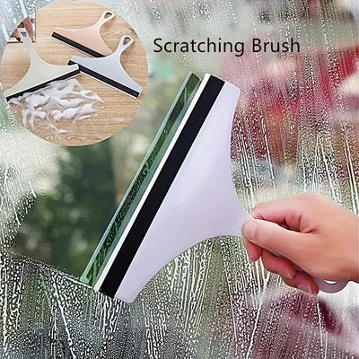 1Pc Non-Slip Glass Scraper With Premium Rubber And Plastic Handle-Easy To Clean And Scrape Glass Surfaces