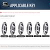 Abs Carbon Fiber 3 5 7 Buttons For Hyundai Ioniq 6 Grand Prix Gn7 Kona Car Remote Key Case Cover Protected Keychain Accessories