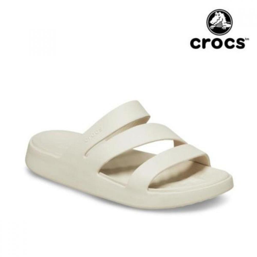

Crocs Женские босоножки на ремешках Getaway, цвет штукатурка бежевый 209587 160 ivory/220
