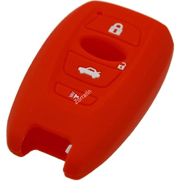 Silicone Key Fob Cover Case Protector Compatible with Subaru BRZ Legacy Outback Ascent Crosstrek Forester WRX STI