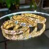 Traditionellt Vintage Cloisonné Armband Färgglatt Emaljerat Armband Damarmband Dam