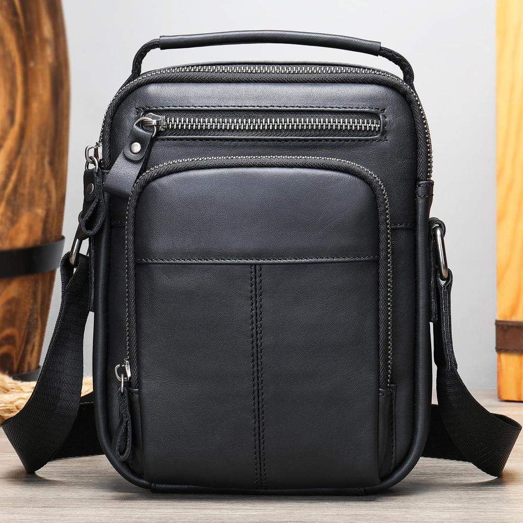 Marant Retro Genuine Leather Multifunctional Shoulder Bag - Trendy Casual Business Handbag 