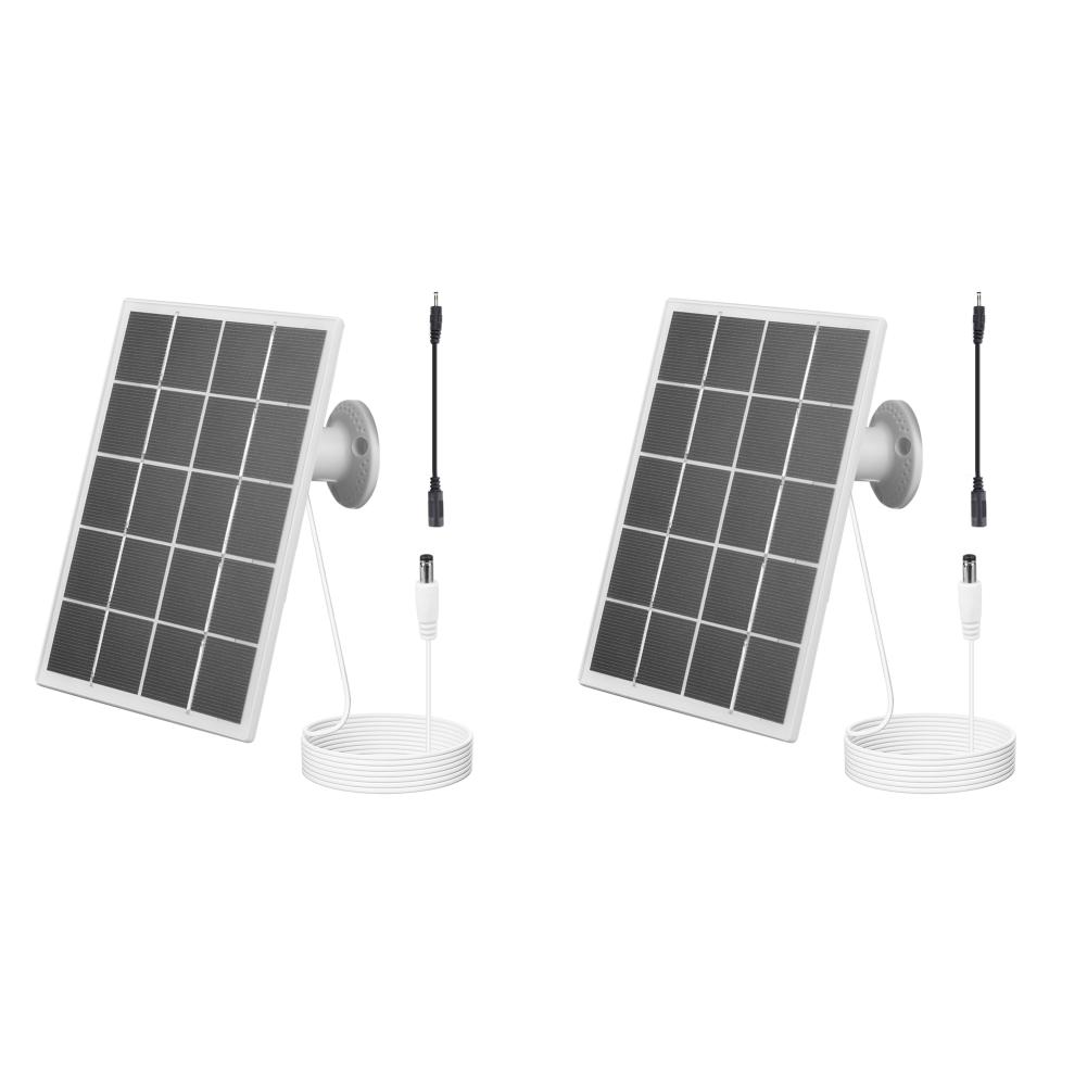 

10 Вт Солнечная панель зарядное устройство водонепроницаемый для Ring Stick Up Cam/Spotlight Cam(белый)