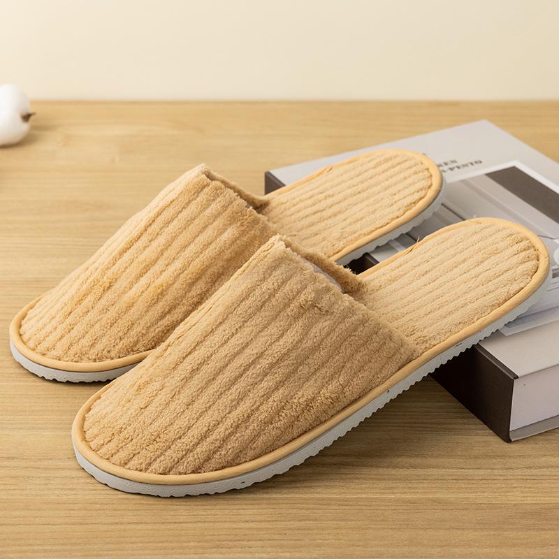 Star Hotel Bed & Breakfast Non-Slip Disposable Slippers - Customizable Logo
