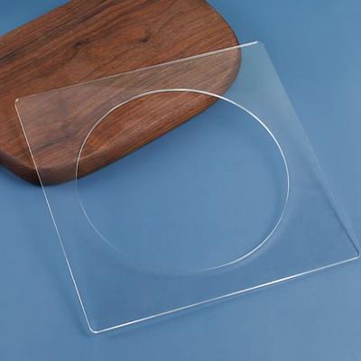Round Hole Square Acrylic Cake Discs Boards 6/7/8/9/10in Reusable Cake Scraper DIY Transparent Layer Cake Mould Cream