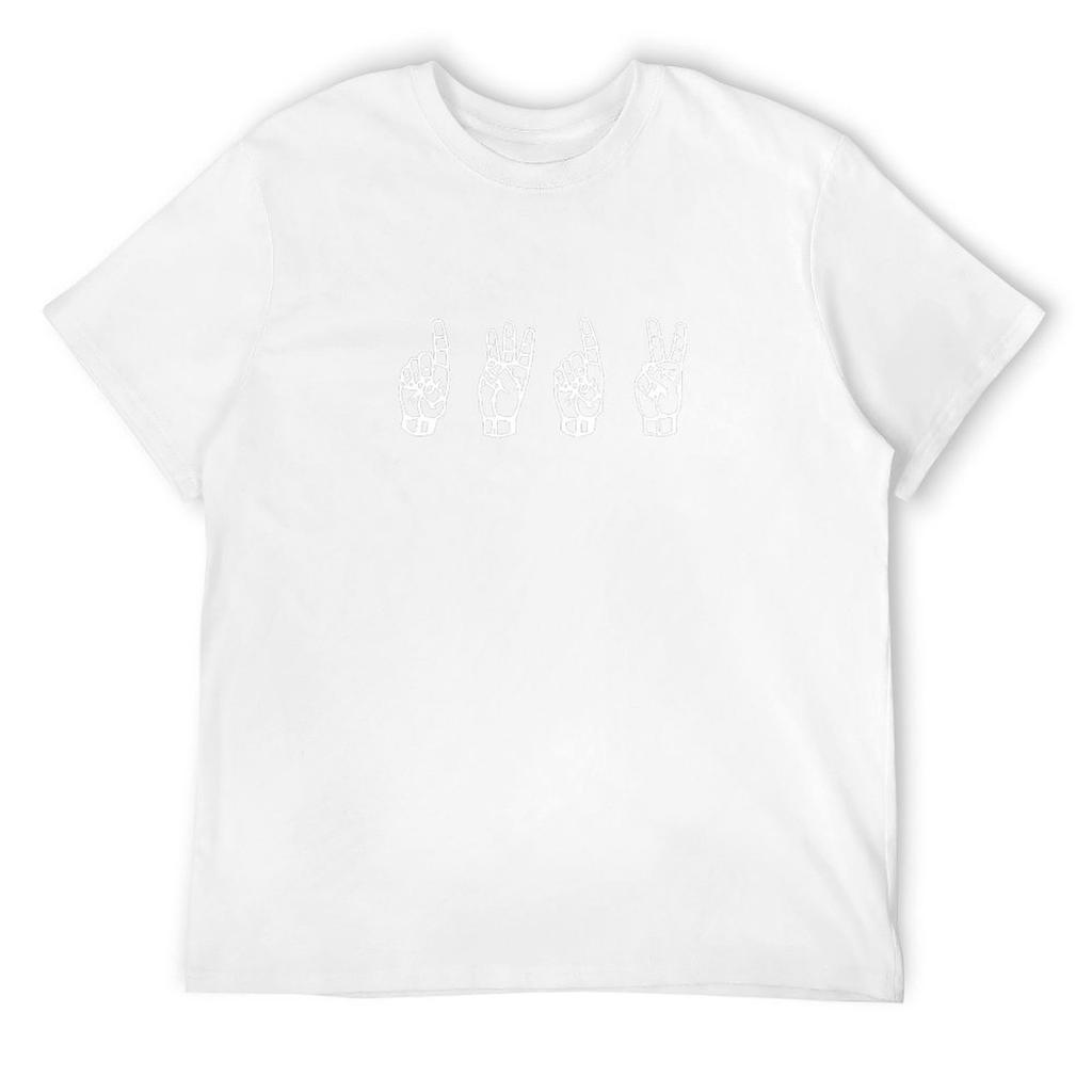1312 Sign Language ACAB T-Shirt Rapper Graphic Tees for a Boy Blanks Kawaii Clothes Men Clothes