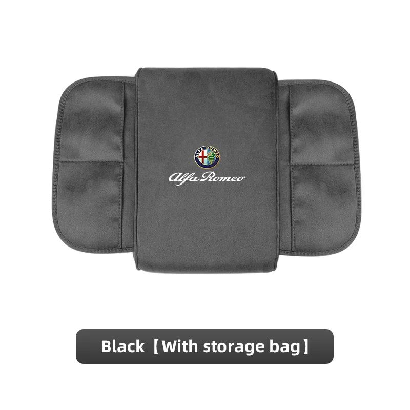 

Car Stickers For Alfa Romeo Suede Car Armrest Box Pad Auto Armrest Mat High-end Accessorie For Alfa Romeo 4C 159 166 Spider Giul