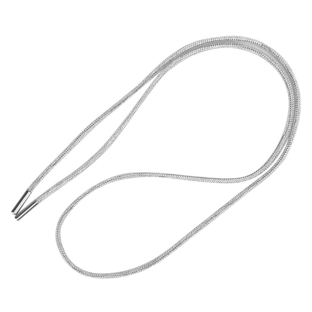 Rhinestone Shoelace Width 4mm Long 120cm Personalized Exquisite Shoes Accessories for Wedding Dresses NecklacesWhite