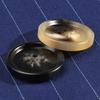 Round Black Suit Buttons High-End Resin Clothes Coat Coat Trench Coat Buttons Versatile Sweater Children'S Buttons
