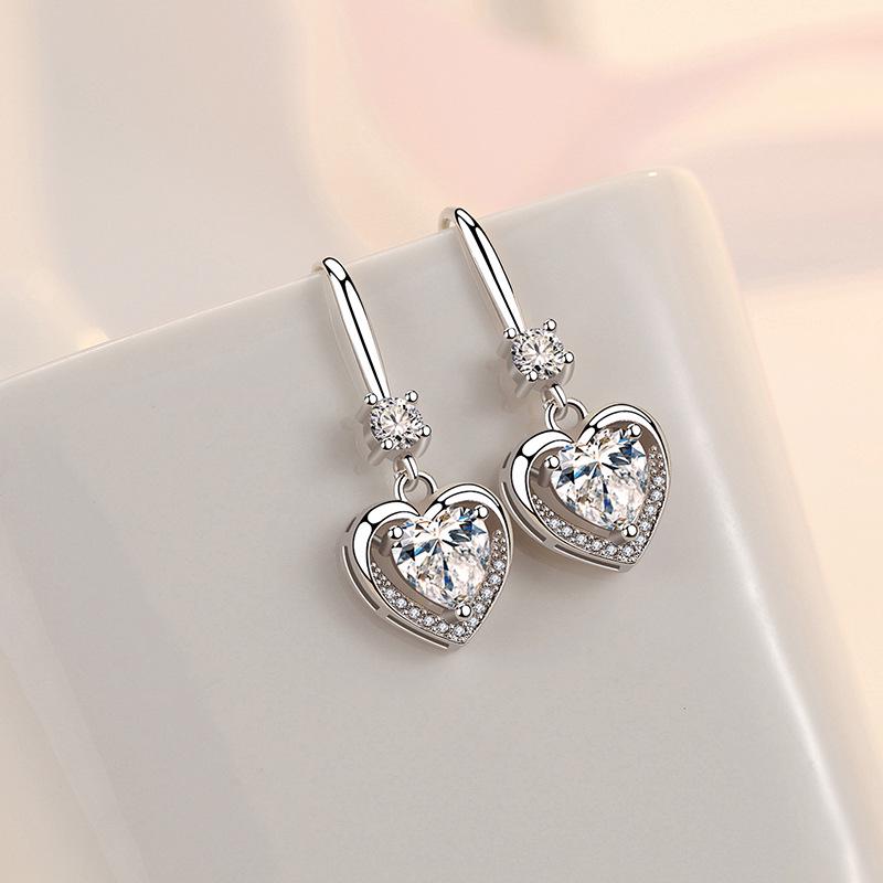 Lindon Kolczyki ze stopu miedzi z cyrkoniami Kolczyki wiszące dla kobiet Prezenty weselne