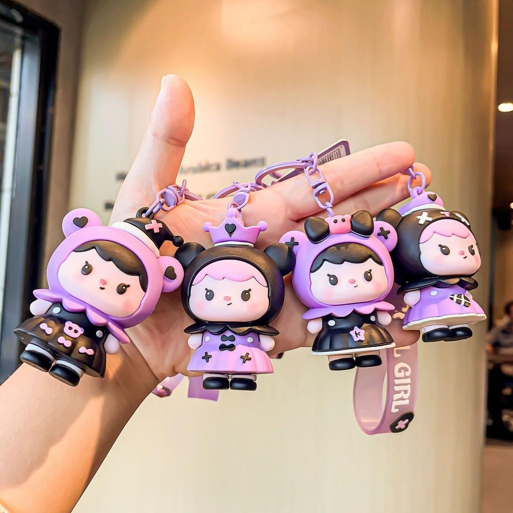 Silicone Keychain Cute Adorable Cartoon Doll Backpack Charms For Occasions All