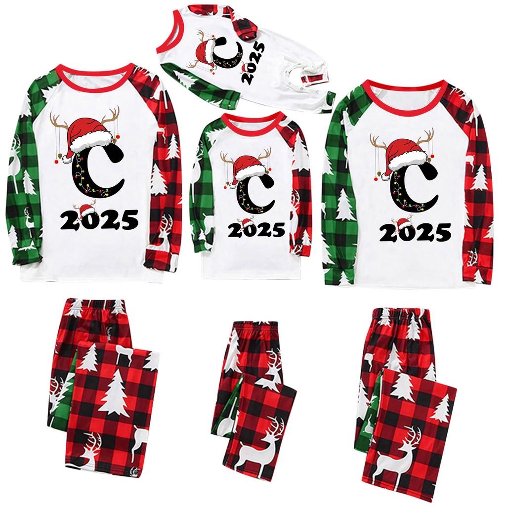 Parent-child Outfit-Christmas Print Parent-child Home Wear Set