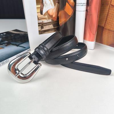 Elt Zinc Alloy Leather Belt Women's Fashion Versatile Belt with Long Skirt Eans