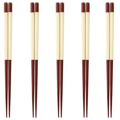 Happy Set of Made In PID4432 J-kitchens Chopsticks, 5, Material Wood, Chopsticks, Japan,