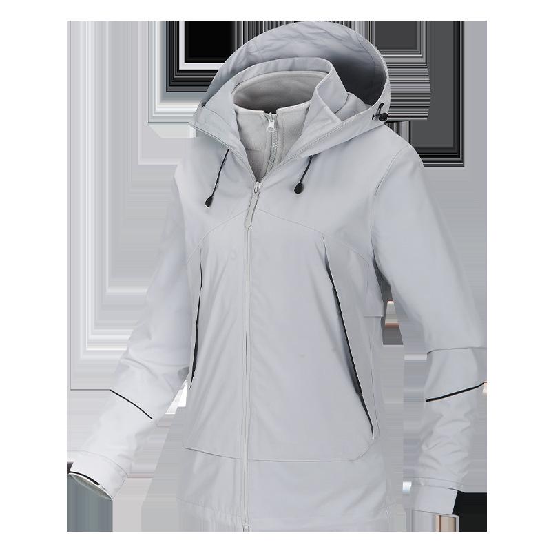 Hard Shell Waterproof Breathable Mountaineering Suit for Couples - Women's and Men's Outdoor Travel Sports Outfit