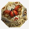 1pc Butterfly Flowers Automatic Open/Close Umbrella with Windproof, 8-Rib Sturdy Canopy, Durable Ribs, Fashionable Design1160A